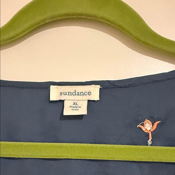 Sundance Teal Floral Embroidered Tunic - Picture 2 of 8